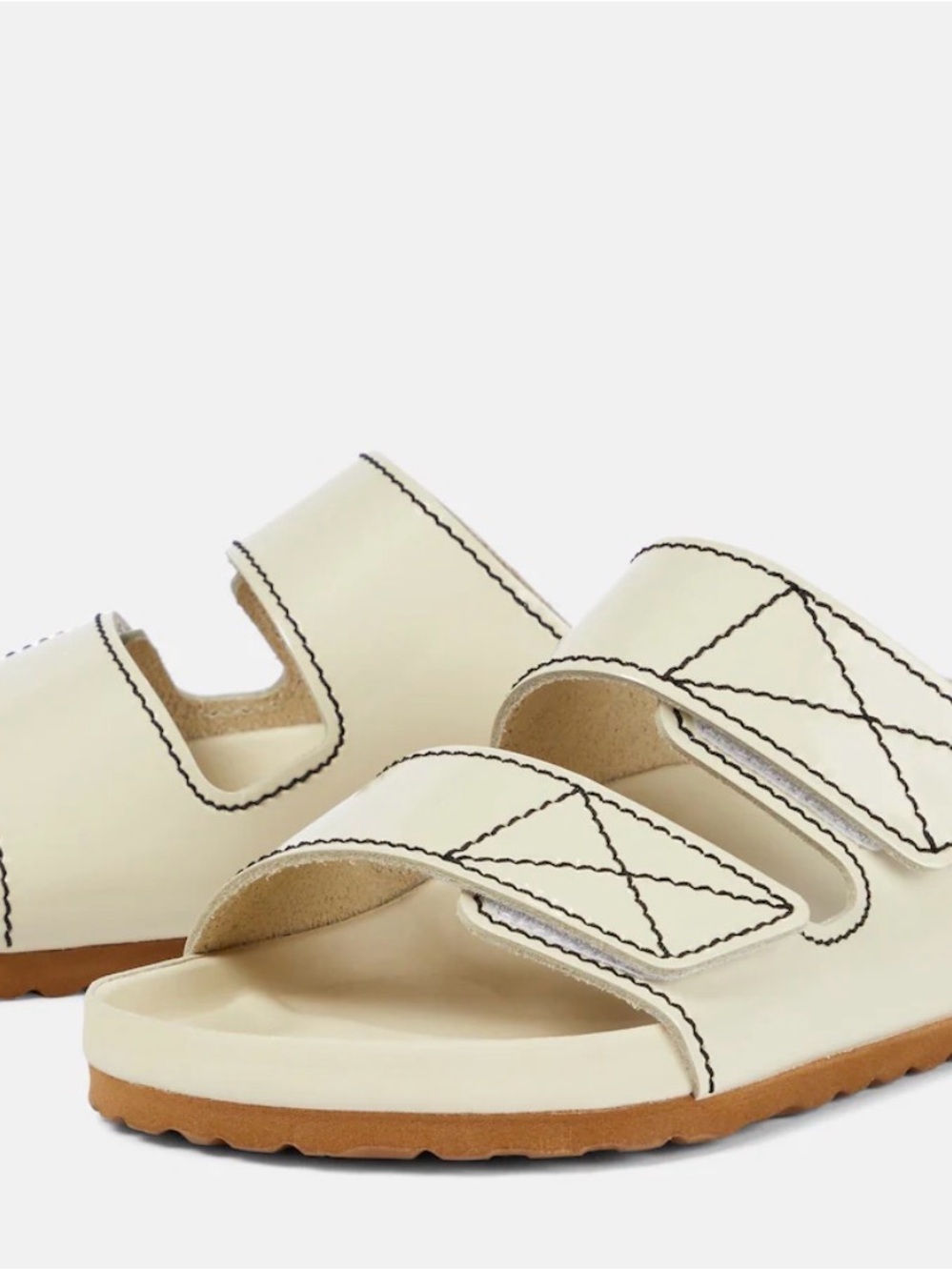 Proenza Schouler Birkenstock Sandals with Contrast Stitching Sz 38
